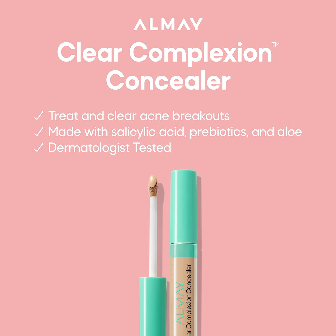 (Lot of 2) Almay Clear Complexion Acne Spot Treatment Concealer- Light Medium