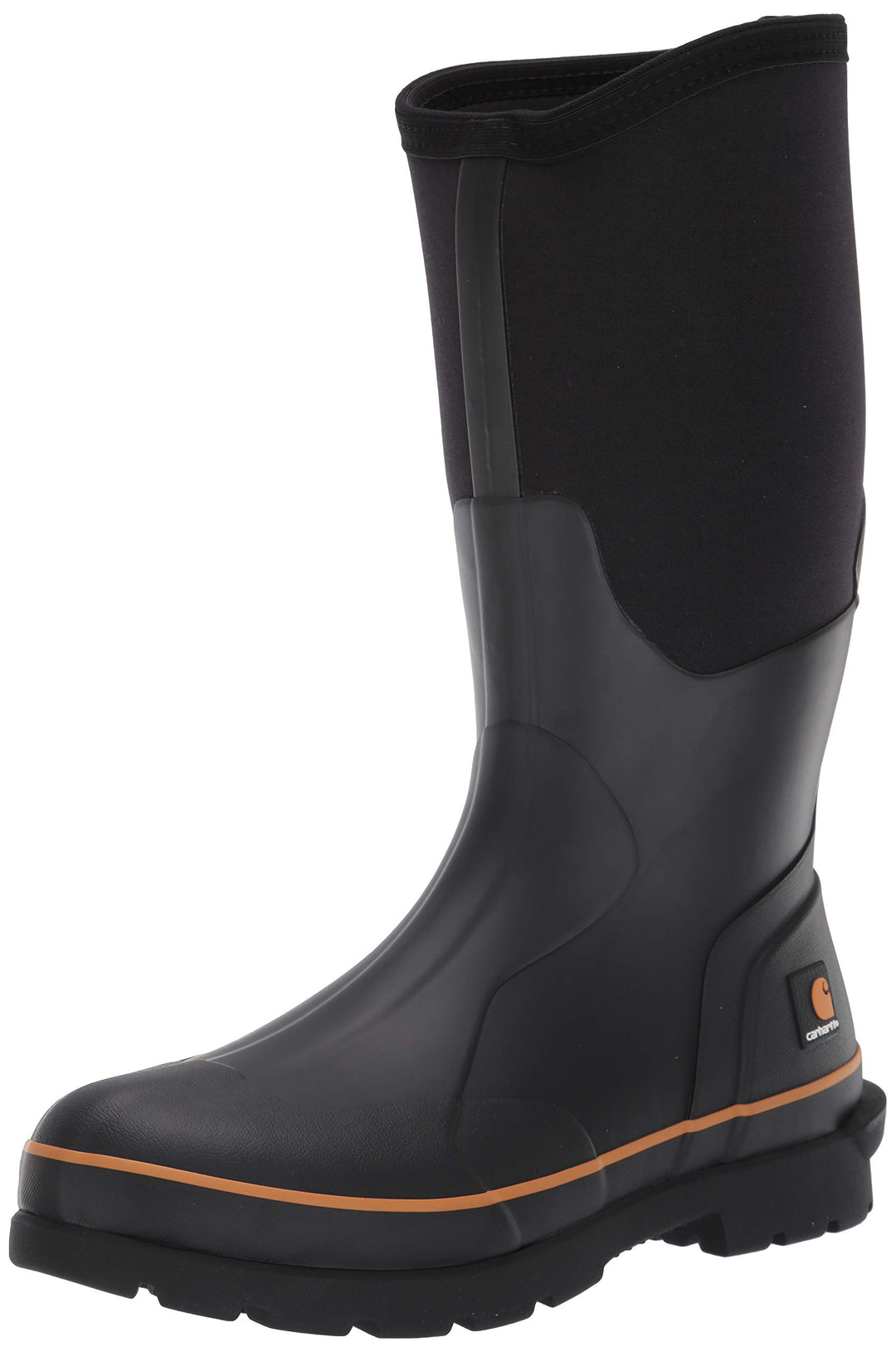 Carhartt Men's 15" Waterproof Rubber Pull-On Soft Toe CMV1151 Knee High Boot, Blk