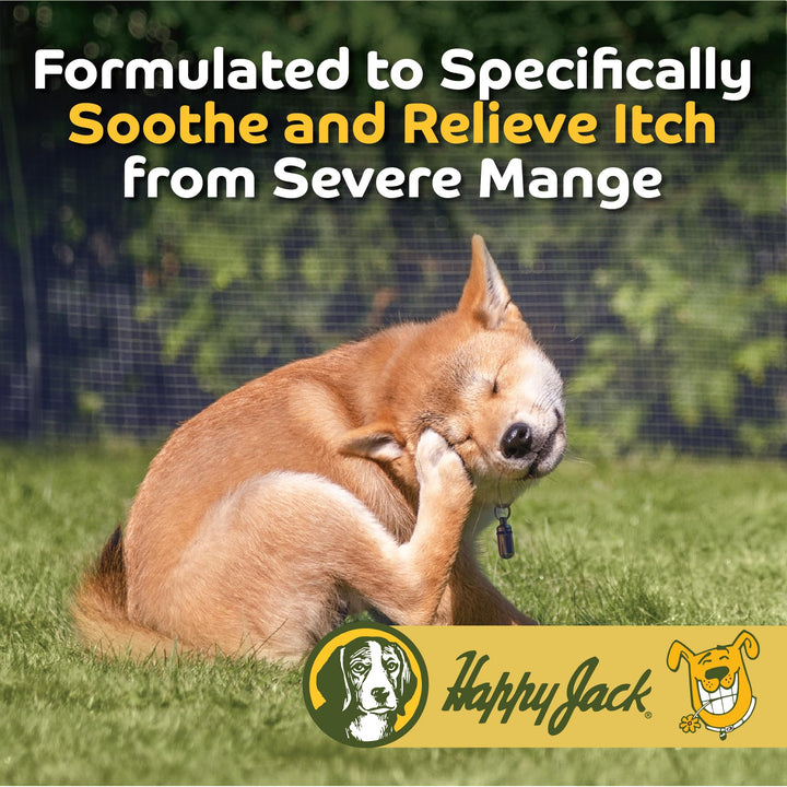 HAPPY JACK Sardex Mange Treatment for Dogs–Odorless,Stainless Itch Relief 9.5 oz