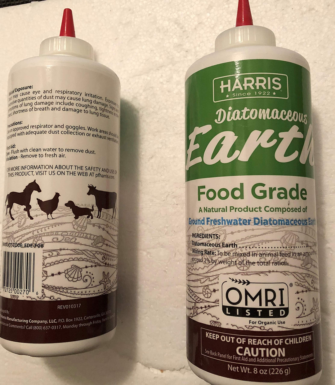 Harris Food Grade Diatomaceous Earth EDE-FG8 - 2 Pack