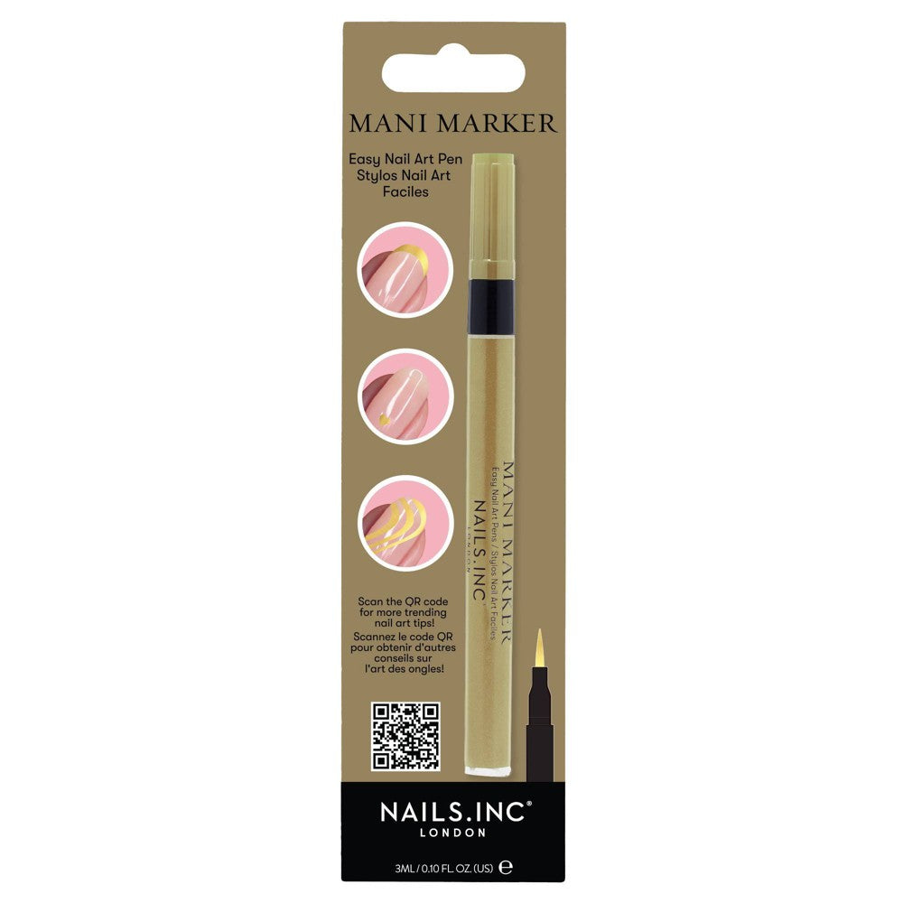 (3 Pens) Nails Inc. Nail Art - Gold - 0.1 fl oz