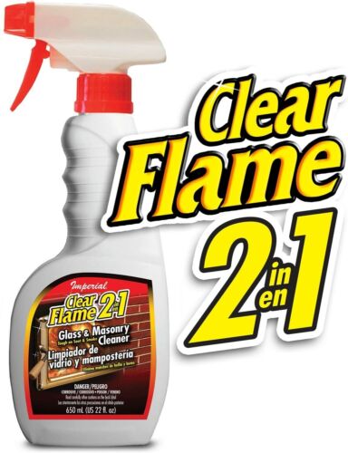 Imperial Clear Flame 2 In 1 Glass and Masonry Cleaner, 16 Ounce