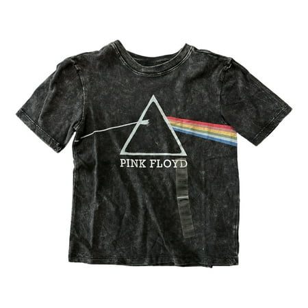 Pink Floyd Boys Graphic Band Screen Print Short Sleeve T-Shirt ((L (10/12))