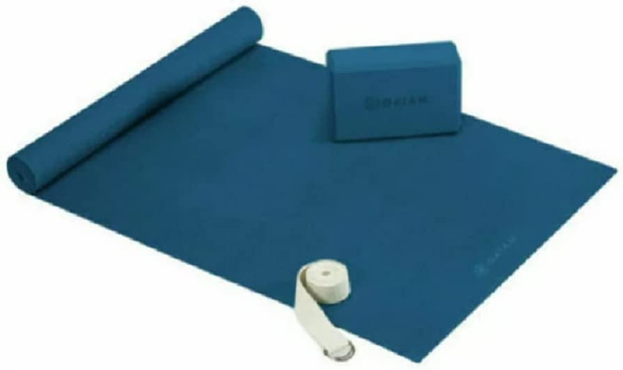 Gaiam 4mm Beginners Yoga Kit (Teal)