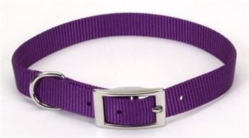 Nylon Dog Collar, 5/8-Inch, Purple 16"