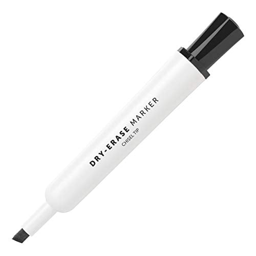Office Depot Brand Low-Odor Dry-Erase Markers, Chisel Point, Black, Pack of 12