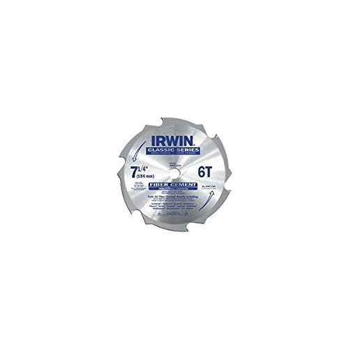 Irwin 15702ZR 7-1/4" 6-Tooth Fiber Cut Cement Board Saw Blade