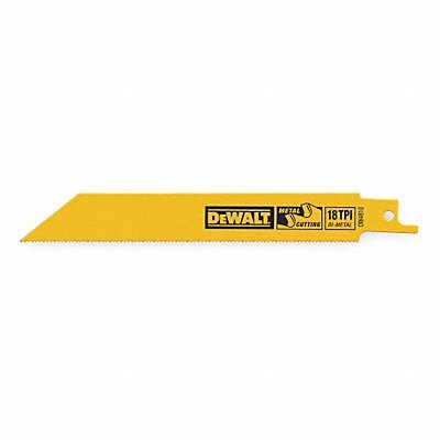 DeWALT DW4811 - 6" 18 TPI Metal Cutting Reciprocating Saw Blade, 5 Pieces