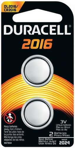 Duracell 2016 Coin Button Batteries, 2 Count (Pack of 4)