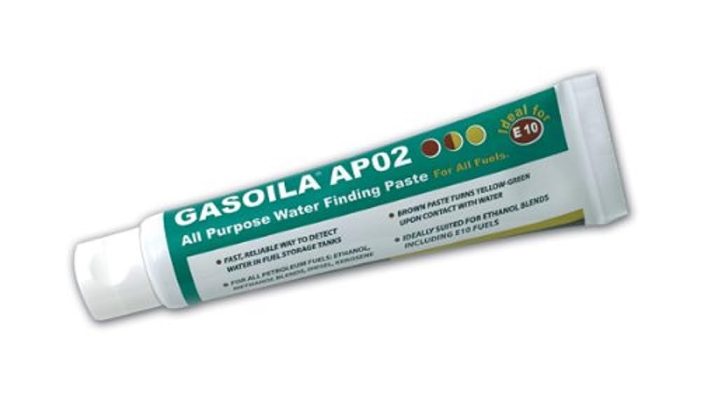 Gasoila All Purpose Water Finding Paste, Detects Water In Fuel, Gasoline, Diesel, Kerosene, Gas, Petroleum, 2 oz. Tube