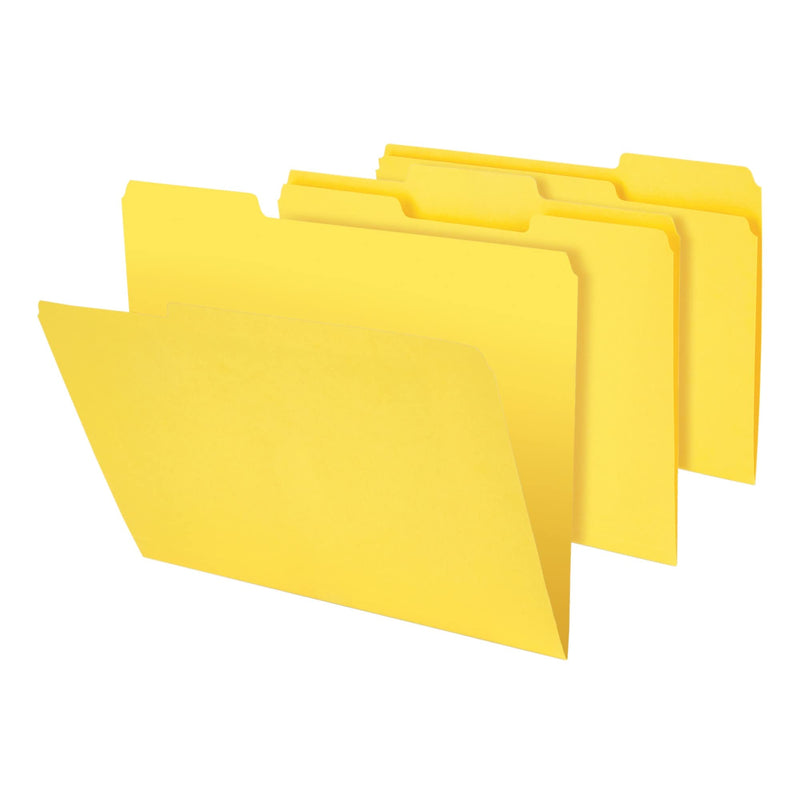 Office Depot® Brand Heavy-Duty File Folders, 3/4" Expansion, Letter Size, Yellow, Pack Of 18 Folders