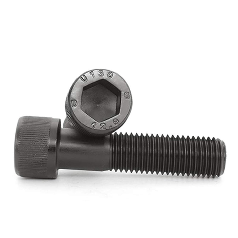 Socket Head Cap Screw, M36-4mm Thread, 130mm Long, Partially Threaded, Alloy Steel, Unbrako 12.9, Black Oxide (Pack of 1)