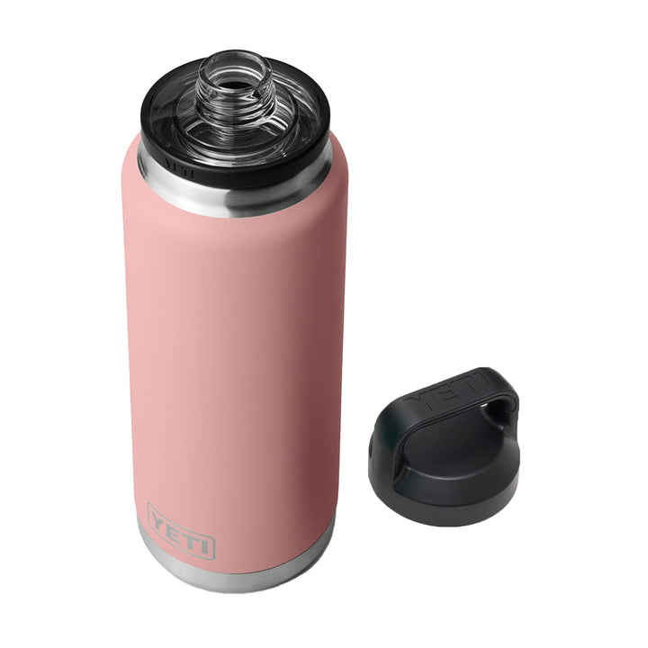 YETI Rambler 36 oz Bottle Retired Color, Vacuum Insulated, Stainless Steel with Chug Cap, Sandstone Pink