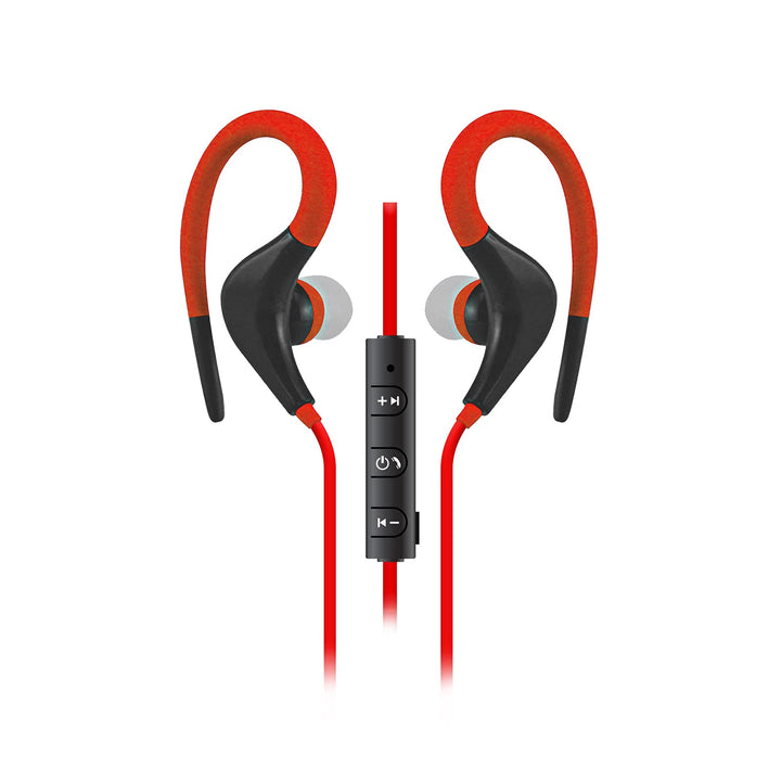 SENTRY BLWBT234 Earbuds Sport Hook Bluetooth RED