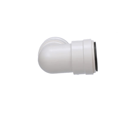 WATTS 3517-18/P-1020 Union Pipe Elbow, 1 in, 90 deg Angle, Plastic, Off-White, 100 psi Pressure