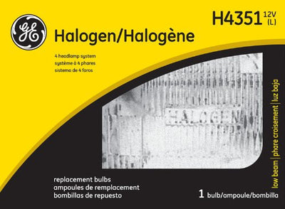 GE Halogen Sealed Low Beam Lamp, H4351