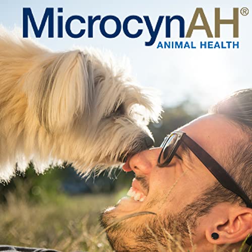 MicrocynAH Wound and Skin Care Hydrogel for Dogs | Non-Toxic Spray Formulated to Clean Wounds | Veterinarian Recommeneded Non-Toxic Formula | 8oz