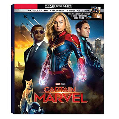 Captain Marvel 4K UHD + Blu Ray + Digital + 40 Page Limited Edtion Gallery Book