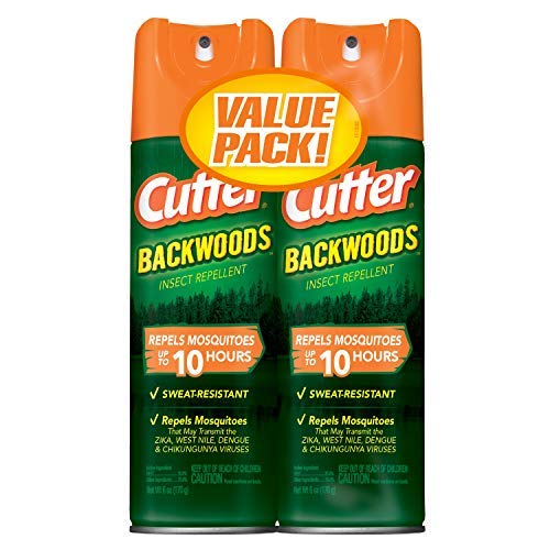 Cutter Backwoods Insect Repellent (2 Pack), Repels for Up To 10 Hours, 6 Oz