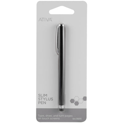 Ativa� Slim Stylus Pen, Black, 56353