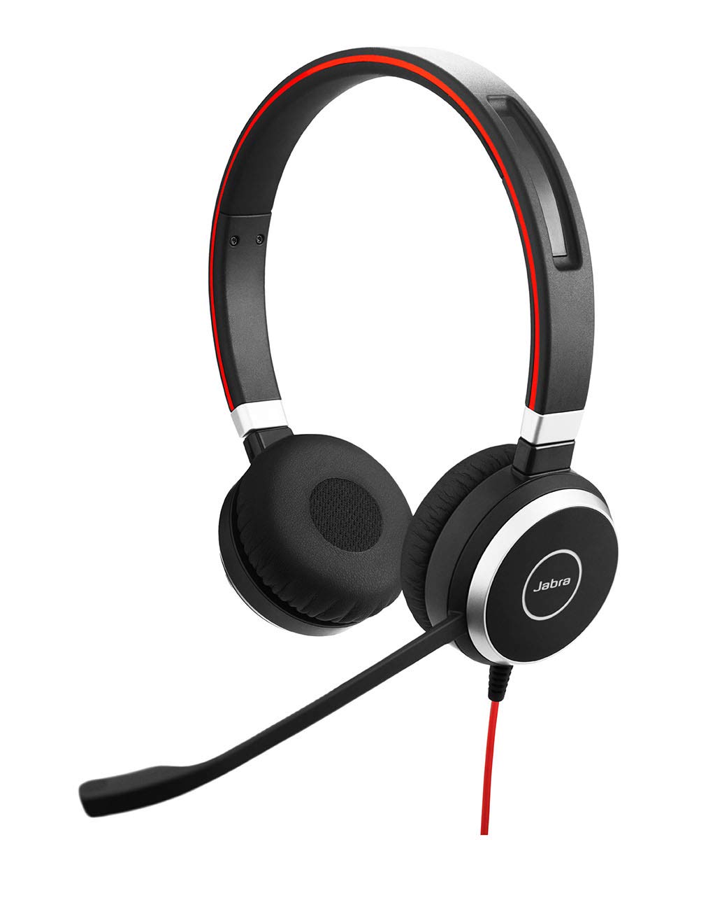 Jabra Evolve 40 Professional Wired Headset, Stereo, UC-Optimized – Telephone Headset for Greater Productivity, Superior Sound for Calls and Music, 3.5mm Jack/USB Connection, All-Day Comfort Design