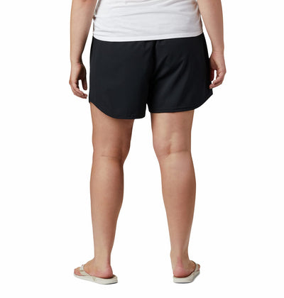 Columbia Women's Tamiami Pull-On Short, UV Protection, Moisture-Wicking, Black, 3X x 5" Inseam