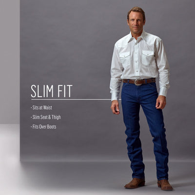 Wrangler Apparel Mens Slim Fit Cowboy Cut Jeans