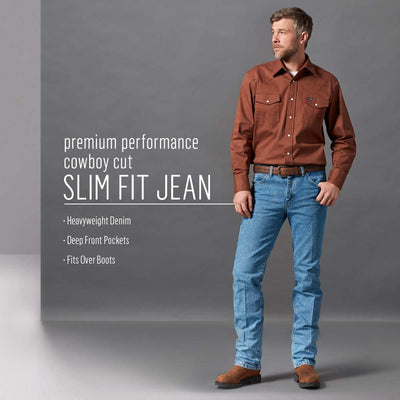 Wrangler Performance Cowboy Cut Slim - Mens Jeans  - 36Mwzpd