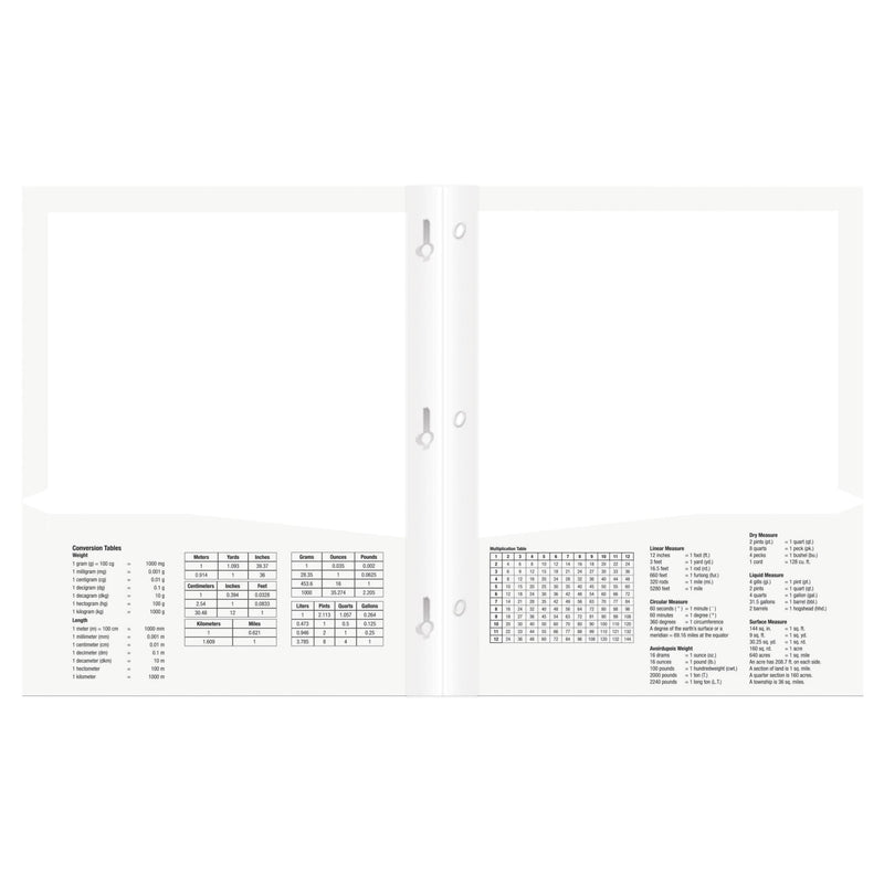 Office Depot® Brand Stellar Laminated 3-Prong Paper Folder, Letter Size, White