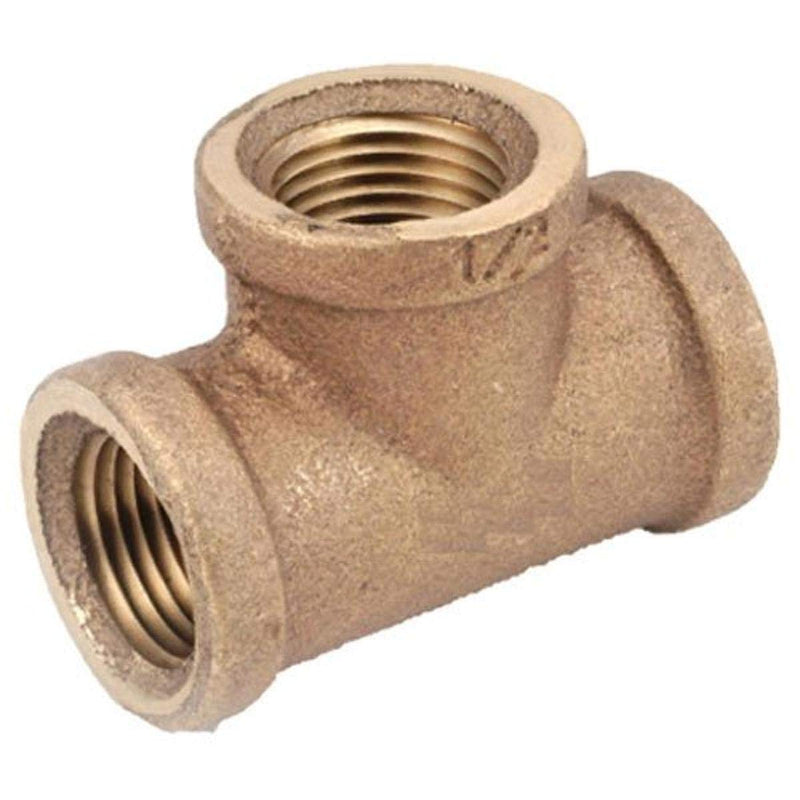 Anderson Metals 738101-08 1/2-Inch  Low Lead  Tee, Brass
