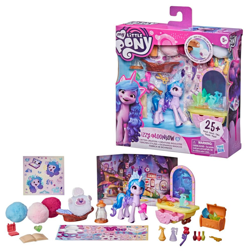 My Little Pony: A New Generation Movie&nbsp;Story Scenes Critter Creation Izzy Moonbow Playset