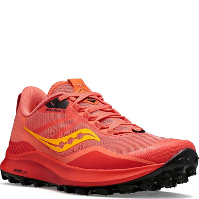 Saucony Women's Core Peregrine 12 Trail Running Shoe, Coral/Redrock, 5.5