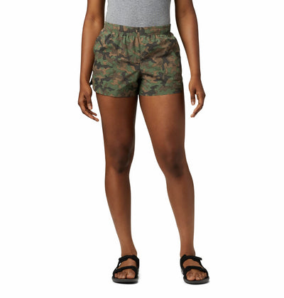 Columbia Women's Plus-Size Sandy River II Printed Short, Breathable, Sun Protection Shorts, Cypress camo Print, 2X x 6