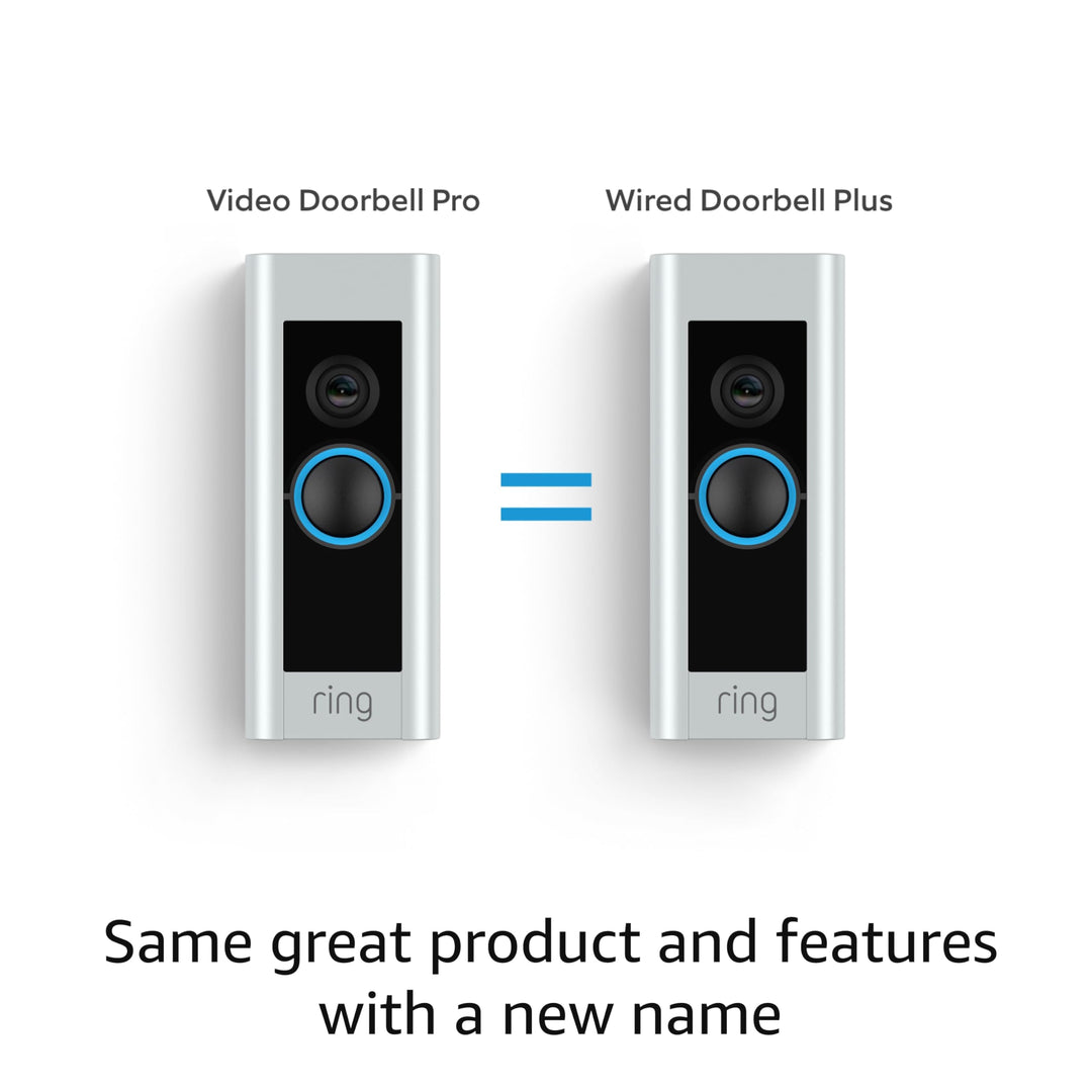 Ring Wired Doorbell Plus (Video Doorbell Pro) – Upgraded, with added security features and a sleek design (existing doorbell wiring required)