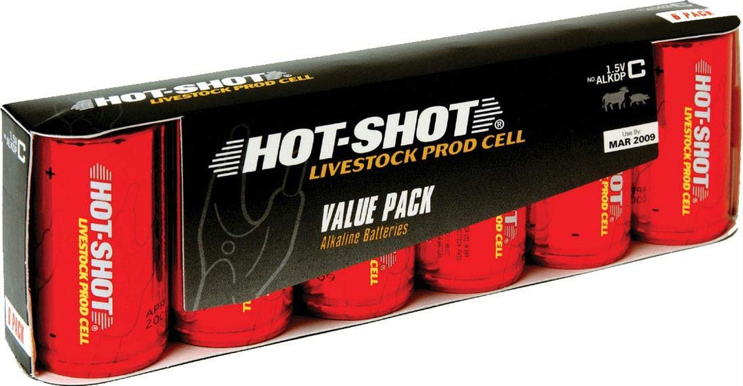 HOT-SHOT Replacement Battery Pack Six C Size Alkaline Batteries (Item No. ALKDP)