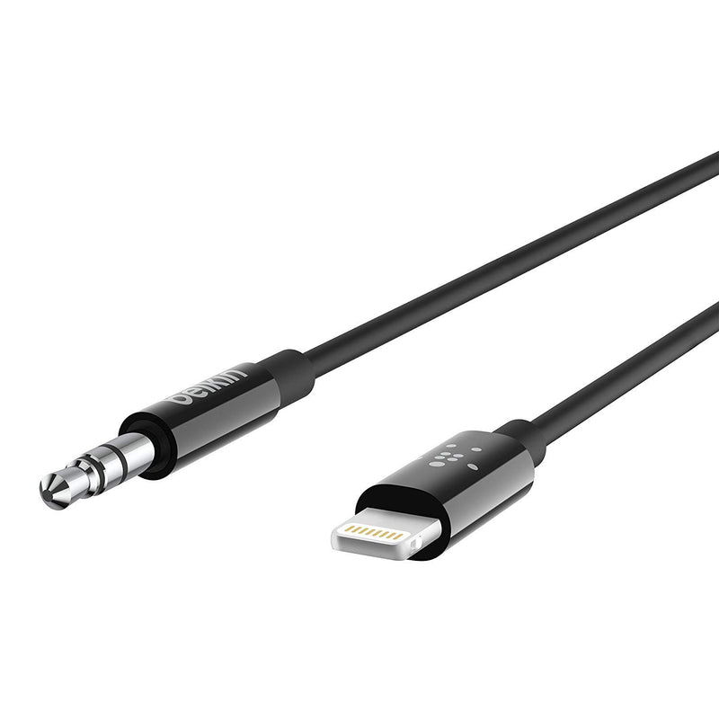 Belkin AV10172bt03-BLK 3.5mm to Lightning Audio Cable (3ft)