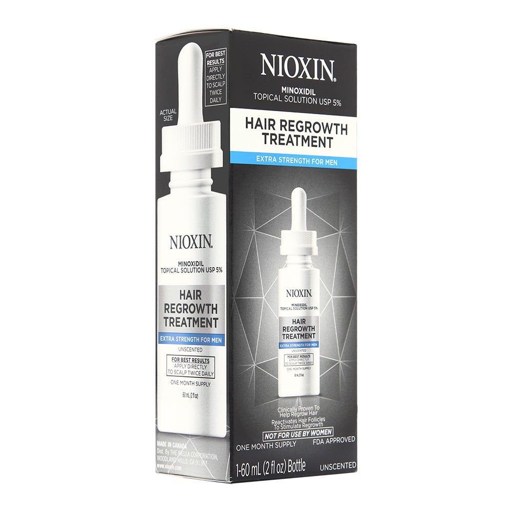 Nioxin Hair Regrowth Treatment for Men with Minoxidil 5%, 1 Month Supply, 2 oz