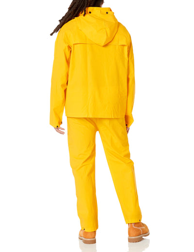CLC Climate Gear Yellow PVC-Coated Polyester Rain Suit M