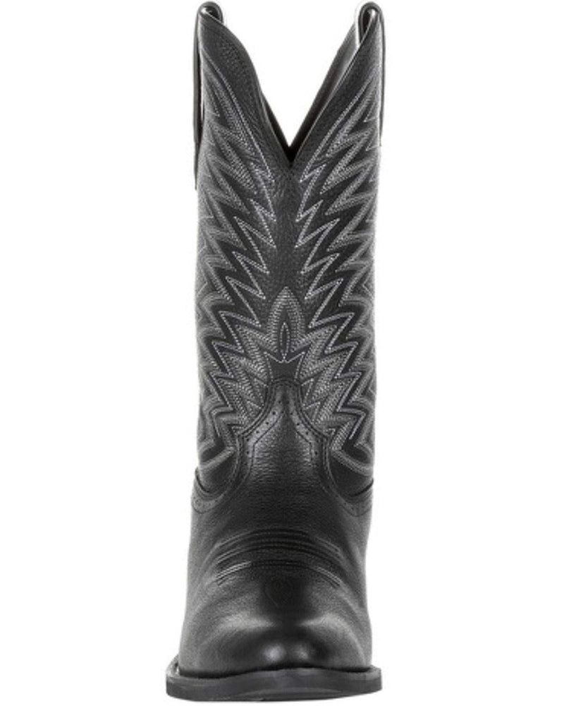 Durango® Rebel Frontier™ Black Western R-Toe Boot Size 9(M)