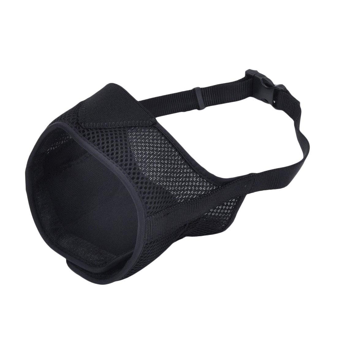 Best Fit Adjustable Comfort Dog Muzzle-Black, Snout Size 10"-13"