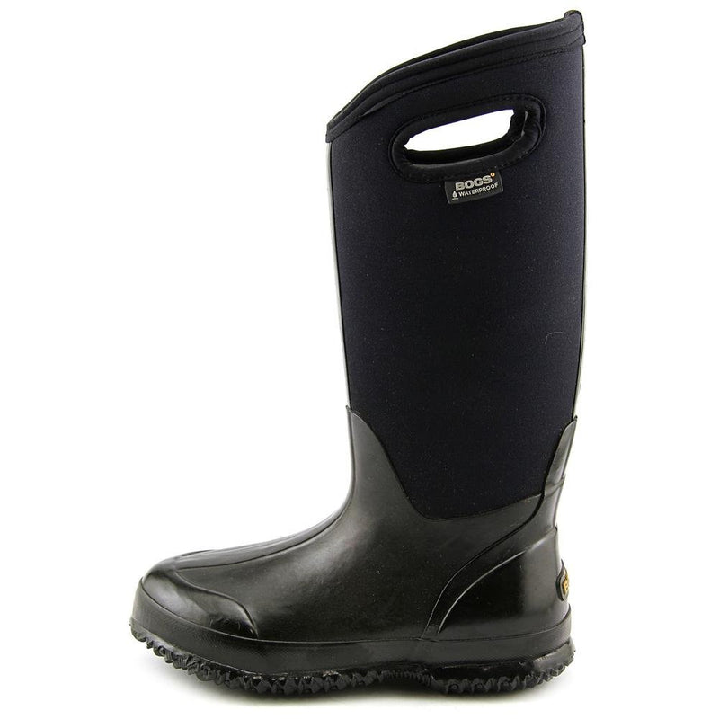 Bogs Classic High Handles Womens Wellington Boots 6-6.5 B(M) US Women Black Shiny