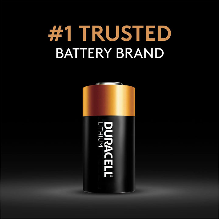 Duracell CR123A 3V Lithium Battery, 1 Count Pack, 123 3 Volt High Power Lithium Battery, Long-Lasting for Home Safety and Security Devices, High-Intensity Flashlights, and Home Automation
