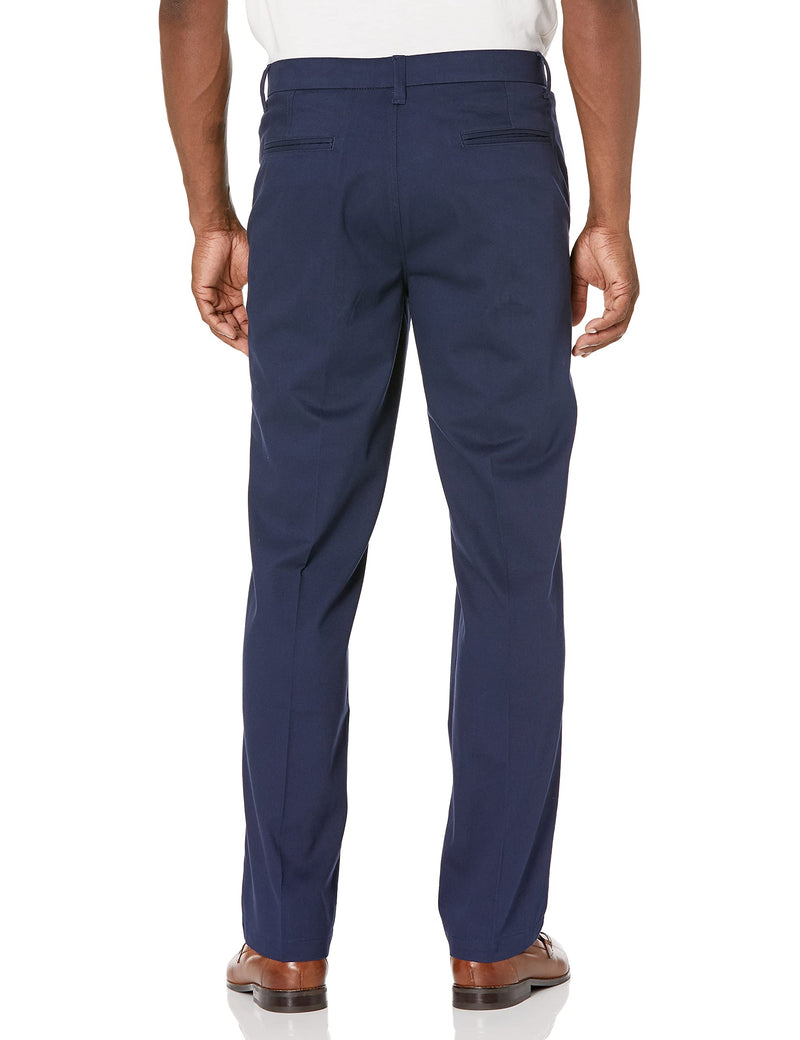 J.M. Haggar mens J.m. Haggar Luxury Comfort Classic Fit Stretch Chino Casual Pants, Navy, 40W x 29L US