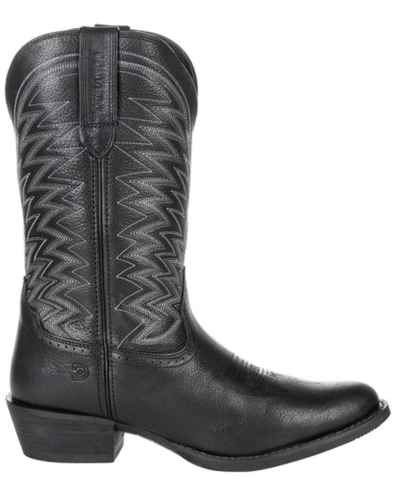 Durango® Rebel Frontier™ Black Western R-Toe Boot Size 8(W)