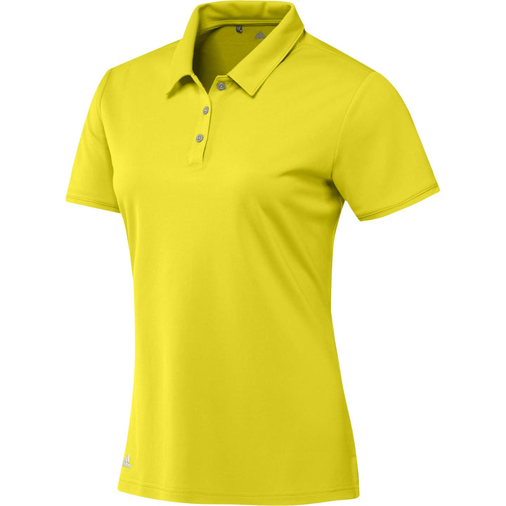adidas Golf Tournament Short Sleeve Polo, Bright Yellow, Small
