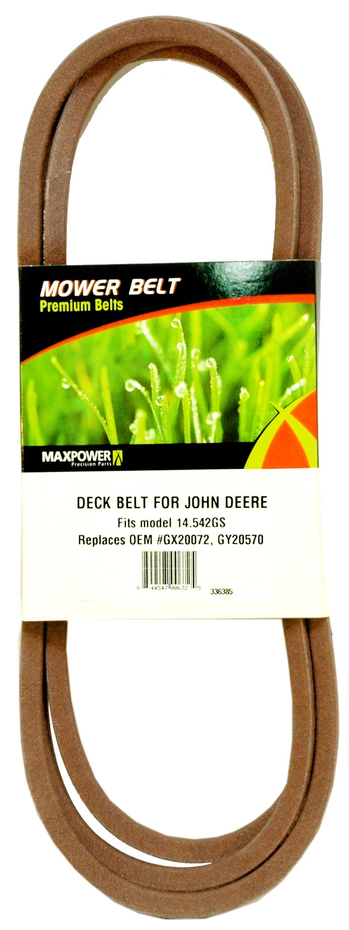 Maxpower 336385 Mower Belt for John Deere Models GS20072, GY20570