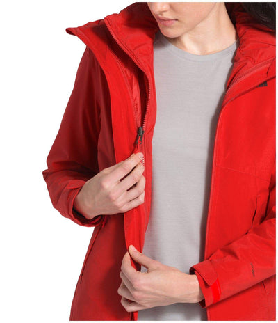 THE NORTH FACE Women's Carto Triclimate Jacket, Fiery Red, XX-Large