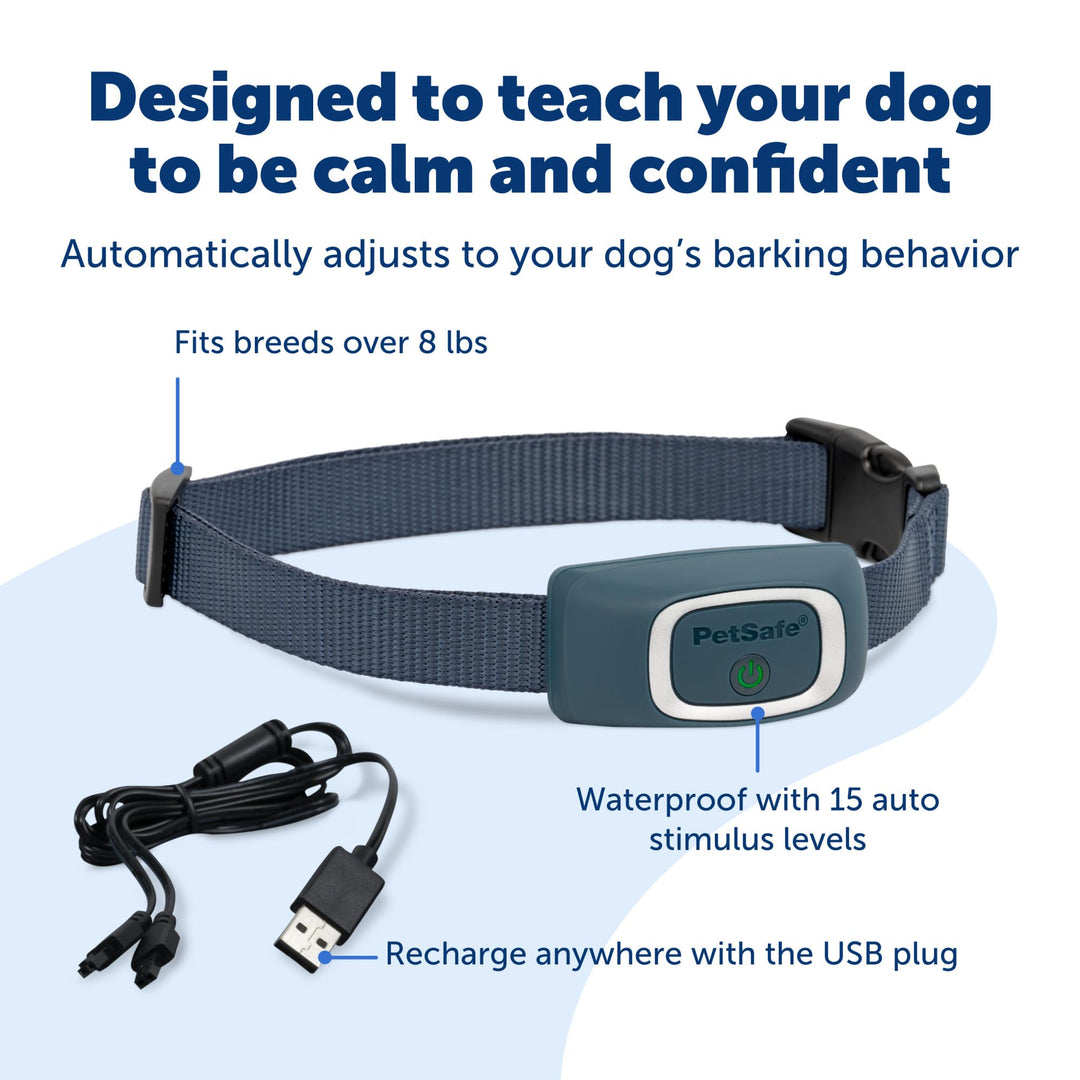 PetSafe Lite Rechargeable Bark Collar for Timid or Little Dogs over 8 lb.