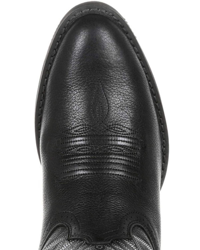Durango® Rebel Frontier™ Black Western R-Toe Boot Size 9(M)