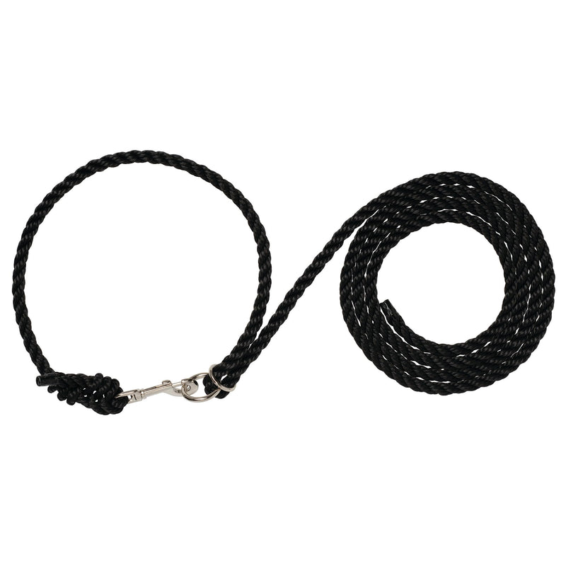 Weaver Leather Livestock Adjustable Poly Neck Rope Black, 1/2 x 10&